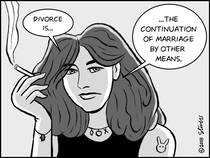 Divorce is the continuation…